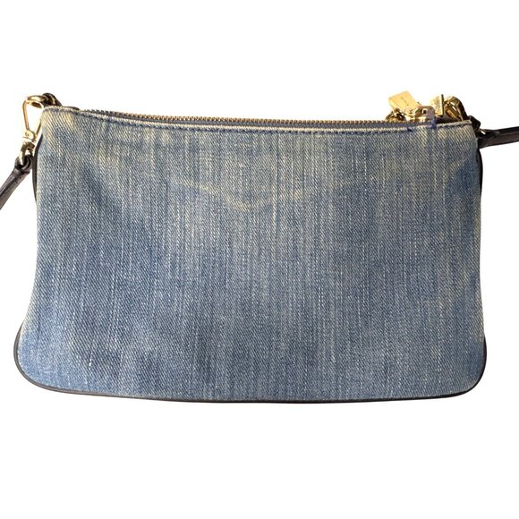 Michael Kors Denim & Canvas Convertible Crossbody Bag - Picture 6 of 14